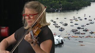 Angèle Dubeau presents Experience by Ludovico Einaudi  Les Dames du Lac a concert staged on water [upl. by Adnaw]