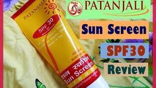 Patanjali Sun Screen Spf 30 Review  Natural Moisturizer  Indian Mom on Duty [upl. by Cullan470]