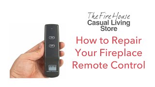 How to Repair Your Fireplace Remote Control [upl. by Arehc744]