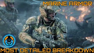 Marine Armor  Most Detailed Breakdown [upl. by Odrahcir]