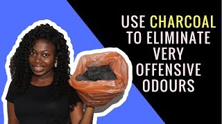 HOW TO USE CHARCOAL TO ELIMINATE VERY OFFENSIVE ODOURS [upl. by Simetra]