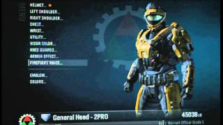 Halo Reach  How to get blue flaming helmet and Bungie nameplate [upl. by Mariand]