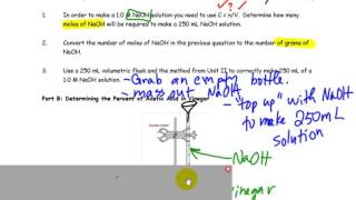 Lab Determining Percent of Acetic Acid in Vinegar [upl. by Stutzman]