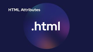 HTML Attributes [upl. by Catarina]