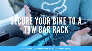 How To Tie Your Bike To A Bike Rack [upl. by Etyam]