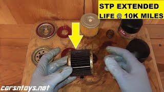 STP Extended Life Oil Filter Review After 10k Miles [upl. by Aisauqal454]