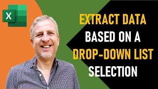 Extract Data Based on a Drop Down List Selection in Excel  Filter Data With Drop Down List Excel [upl. by Bernete]