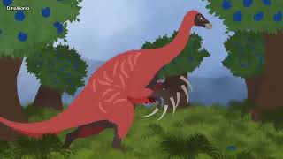 Dinomanias Tarbosaurus Vs Therizinosaurus Resounded [upl. by Aylmar210]