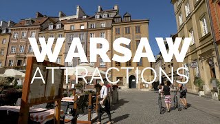 10 Top Tourist Attractions in Warsaw [upl. by Aramad]