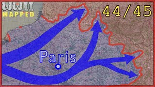 WW2  Western Front 19441945 Real Time Animated map [upl. by Godfry802]