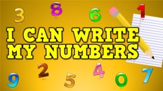 I Can Write My Numbers writing numbers 09 for kids [upl. by Hgielar]