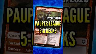 UNDEFEATED MTG Pauper League Decklists 20250216 davidroyale pauper paupermtg [upl. by Natividad356]