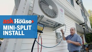 How to Install a WallMounted MiniSplit  Ask This Old House [upl. by Auqenahc541]