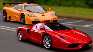 Ferrari Enzo vs McLaren F1  Fifth Gear [upl. by Condon]