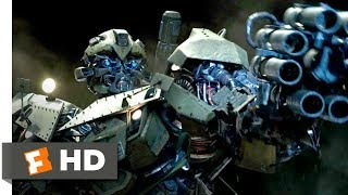 BUMBLEBEE vs OPTIMUS PRIME 4K Transformers The Last Knight  Bumblebee Real Voice 2017 [upl. by Adihsaar]