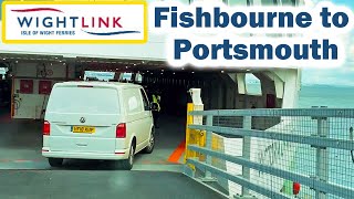 ISLE of WIGHT FERRY  Fishbourne to Portsmouth Crossing [upl. by Nref]