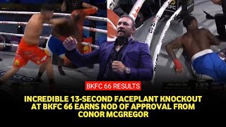 BKFC 66 Highlights Julio Perezs incredible 13second KO gets praise from Conor McGregor l [upl. by Roslyn]