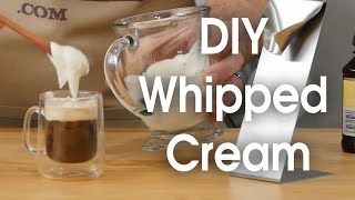 DIY whipped cream in 60 seconds [upl. by Yerxa664]