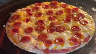 How To Make Cast Iron Pan Tortilla Pizza in Just 10 Minutes [upl. by Estell726]