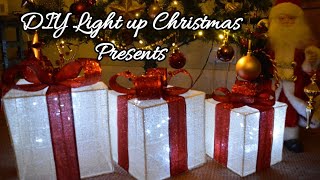 DIY Light up Christmas Presents  Crafty Ellie [upl. by Moon]