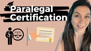 Paralegal Certification  Suggestions From a Paralegal Coach [upl. by Etnaid444]