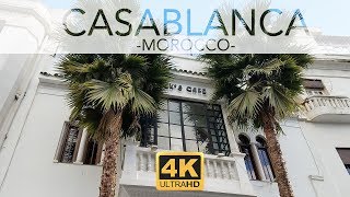 Casablanca 4k  Morocco Tourist Attractions [upl. by Kiona]