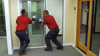 Field Glaze Milgard Vinyl Door and Removing IG unit [upl. by Jeffrey]