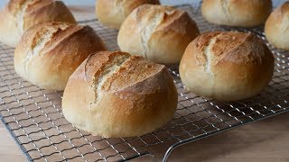 Brötchen Backen Rezept  Baking German Bread Rolls Recipe  ENG SUBS [upl. by Ajan]