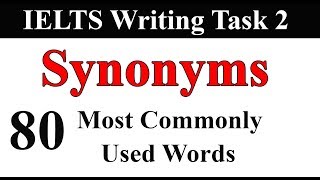 IELTS Vocabulary  Synonyms of 80 Most Commonly Used Words in Ielts Writing Writing vocabulary [upl. by Kingdon183]