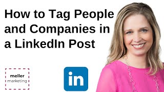 How to Tag People and Companies in a LinkedIn Post with captions  still works in 2025 [upl. by Yelyac727]