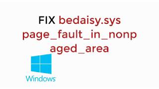 FIX bedaisysys pagefaultinnonpagedarea in Windows 108 PUBG [upl. by Aiuhsoj22]