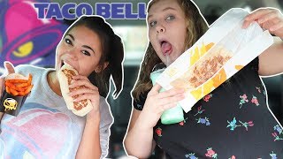 TRYING THE ENTIRE TACO BELL MENU  MUKBANG  Steph Pappas [upl. by Olbap162]