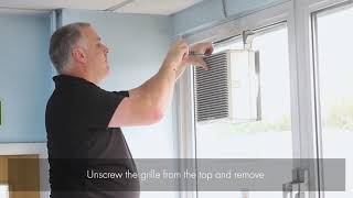 Vent Axia T Series window fan – How to dismantle and reassemble fan for motor core replacement [upl. by Sral]