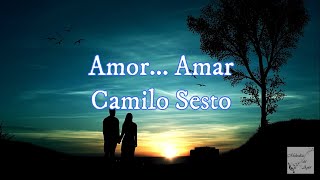 Camilo Sesto  Amor Amar Letra [upl. by Lindell]