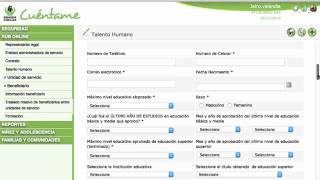 Actualización y cargue de talento humano  Cuentame [upl. by Nyliahs]