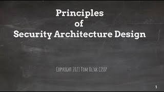 Security Architecture Design Principles  CISSP [upl. by Niotna]