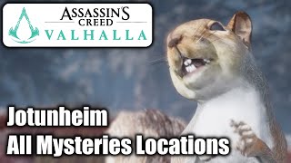 Assassins Creed Valhalla  All Mysteries Locations  Jotunheim [upl. by Hebner]