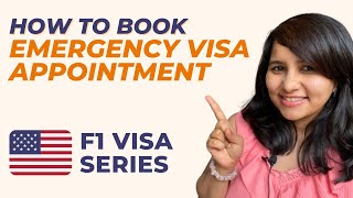 F1 visa emergency appointment  Step by step guide  USA student visa fall 2021  Shachi Mall [upl. by Ardnuhsal]