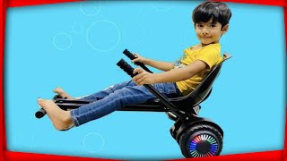 Hoverboard Attachment GOTRAX HoverKart From Walmart Fun For Kids [upl. by Yeoj]