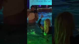 Billie Eilish celebrating in the pool quotHappier than everquot [upl. by Kurtis]