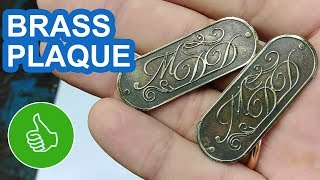 ETCHING BRASS HOWTO MAKE A PLAQUE [upl. by Ebba]