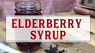 HOW TO MAKE HOMEMADE ELDERBERRY SYRUP  EASY STEP BY STEP TUTORIAL [upl. by Chico]