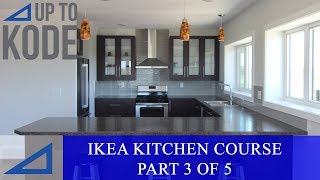 IKEA Kitchen Cabinet Course Part 3 of 5 Installing IKEA Rails amp Custom Filler Panels [upl. by Suoiluj]