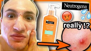 I tried Neutrogena VISIBLY CLEAR Spot Proofing Face Wash for ONE WEEK [upl. by Alyos]