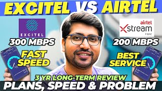 Exposed Excitel Broadband Reviews  Excitel Broadband Plans 2025🔥Excitel VS Airtel Broadband [upl. by Ilrebmyk]