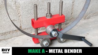 Make A Metal Bender  Simple Homemade Roller Bender  DIY [upl. by Etnor]