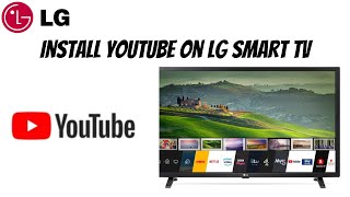 How To Install YouTube on LG Smart TV 2021 [upl. by Thurmond247]