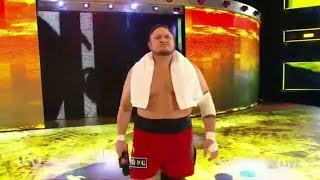 Samoa Joe returns JOE CHANTS WWE RAW 9 April 2018 HD [upl. by Aicirtam175]