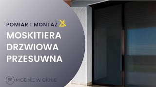 Moskitiera drzwiowa przesuwna  pomiar i montaż [upl. by Mcclain881]