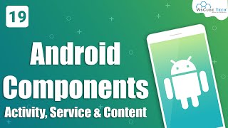 Android Components Activity Service amp Content Provider Hindi 19 [upl. by Annayram725]